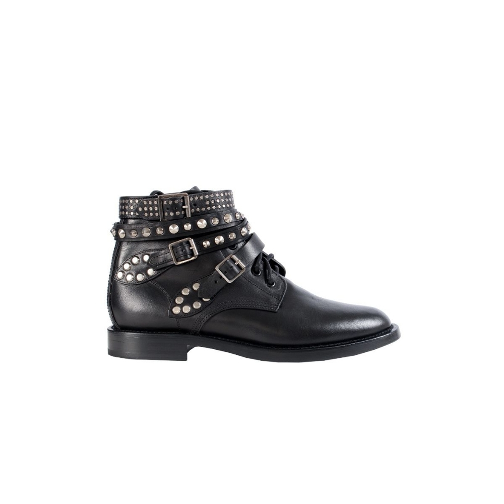 Saint Laurent Ranger Studded Boots Black Sz 35.5/ 5.5
